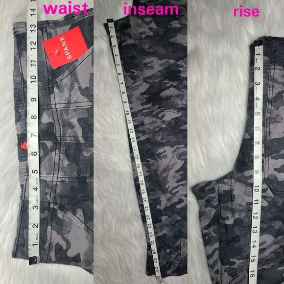 NWT|Spanx Stretch Twill Blackwash Cargo Jogger, SMALL - Picture 9 of 10